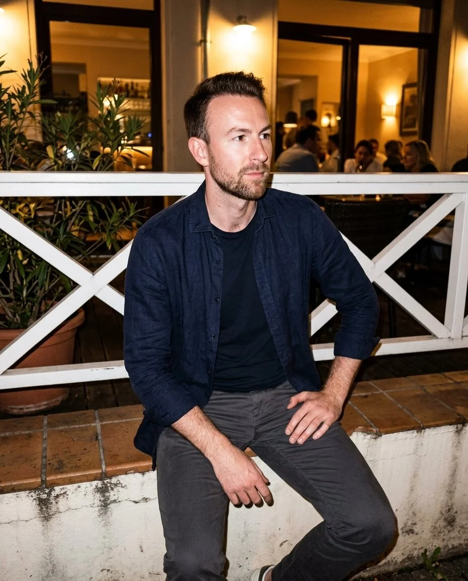 Competitor reference example of an evening terrace portrait